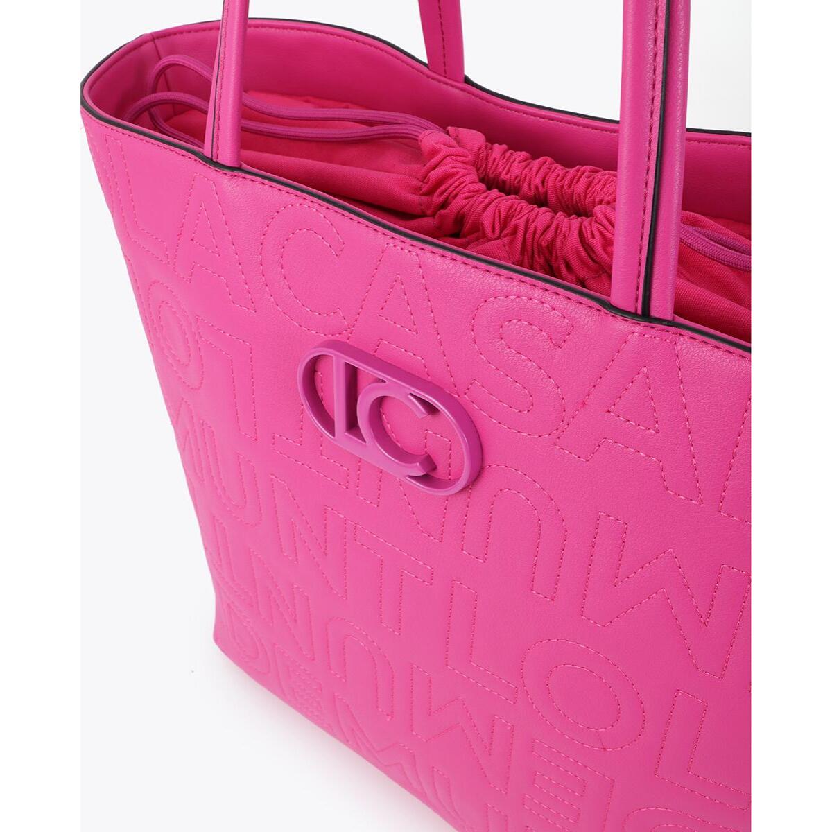 Shopper destrutturata con cuciture monogramma