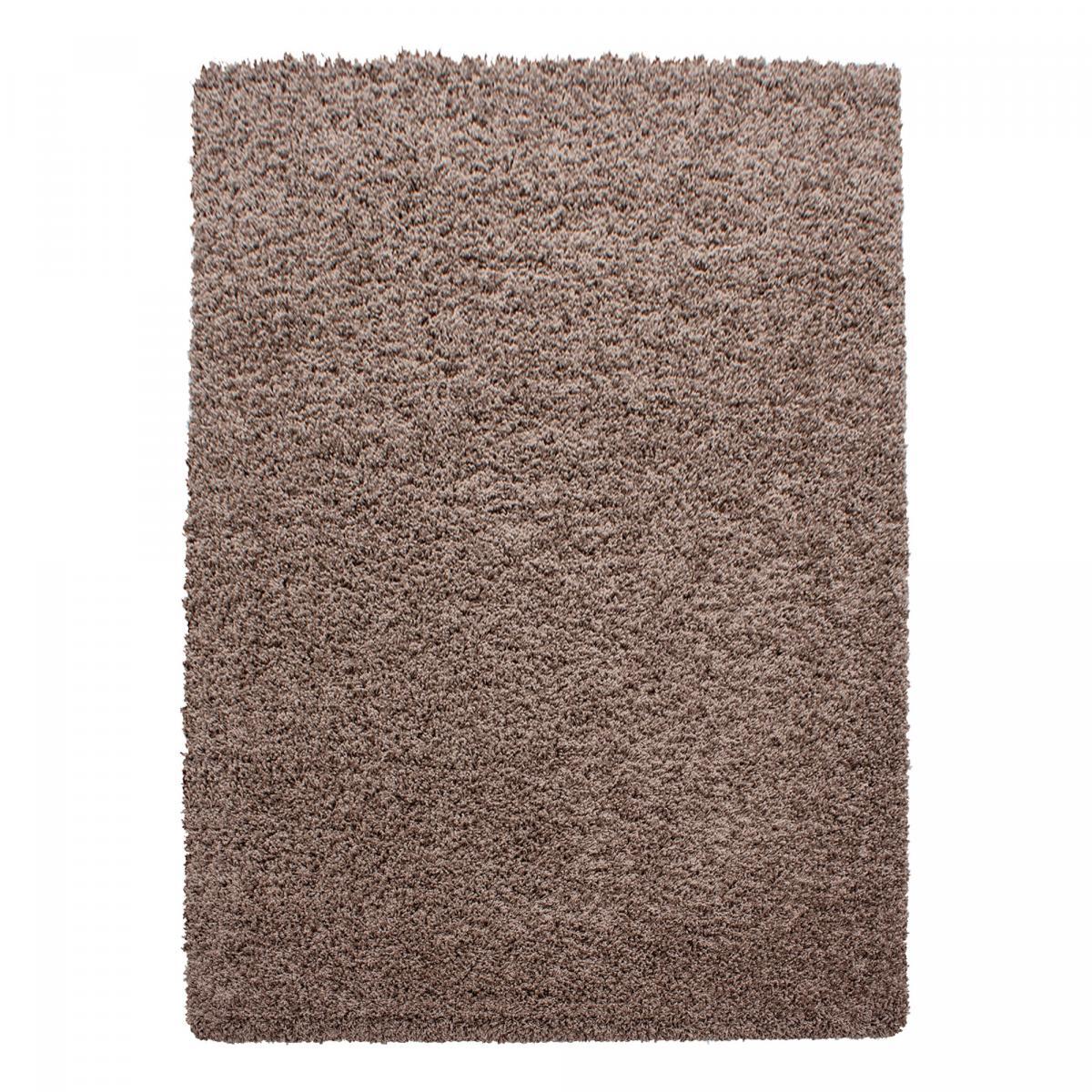 Tapis poils longs shaggy tissé motif uni ZASIVE