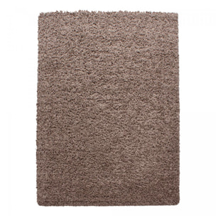 Tapis poils longs shaggy tissé motif uni ZASIVE
