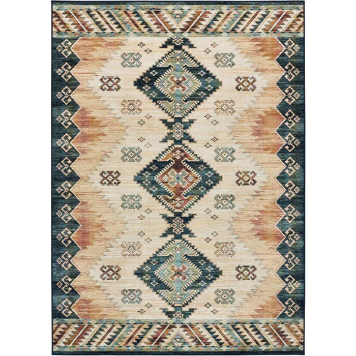 ANTALIA Alfombra estilo étnico de pelo corto multicolor, varias medidas disponibles