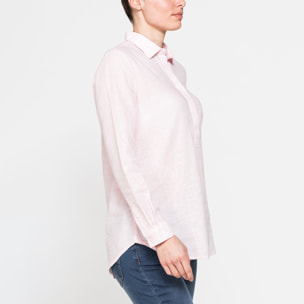 CAMICIA MODELLO SERAFINO IN TESSUTO LINO COTONE