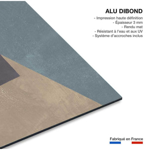 Tableau Soie bleue sarcelle Tableau alu Dibond