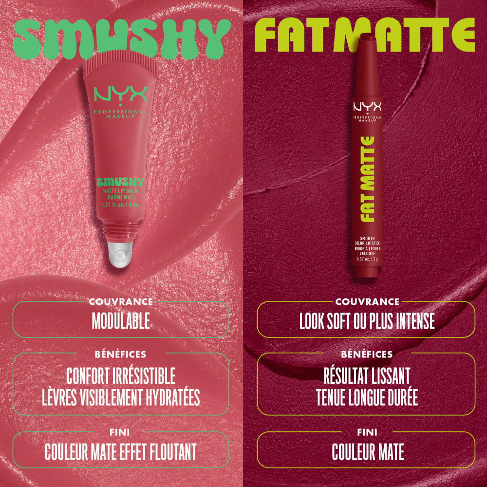 NYX Professional Makeup Fat Matte Rouge à Lèvres Mat Crémeux Coral Cuddlin'