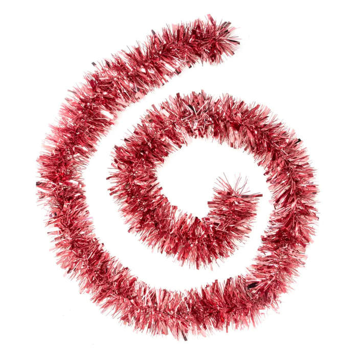 Guirlande de Noël Brillant Mate 100 x 6 x 2 M Rose