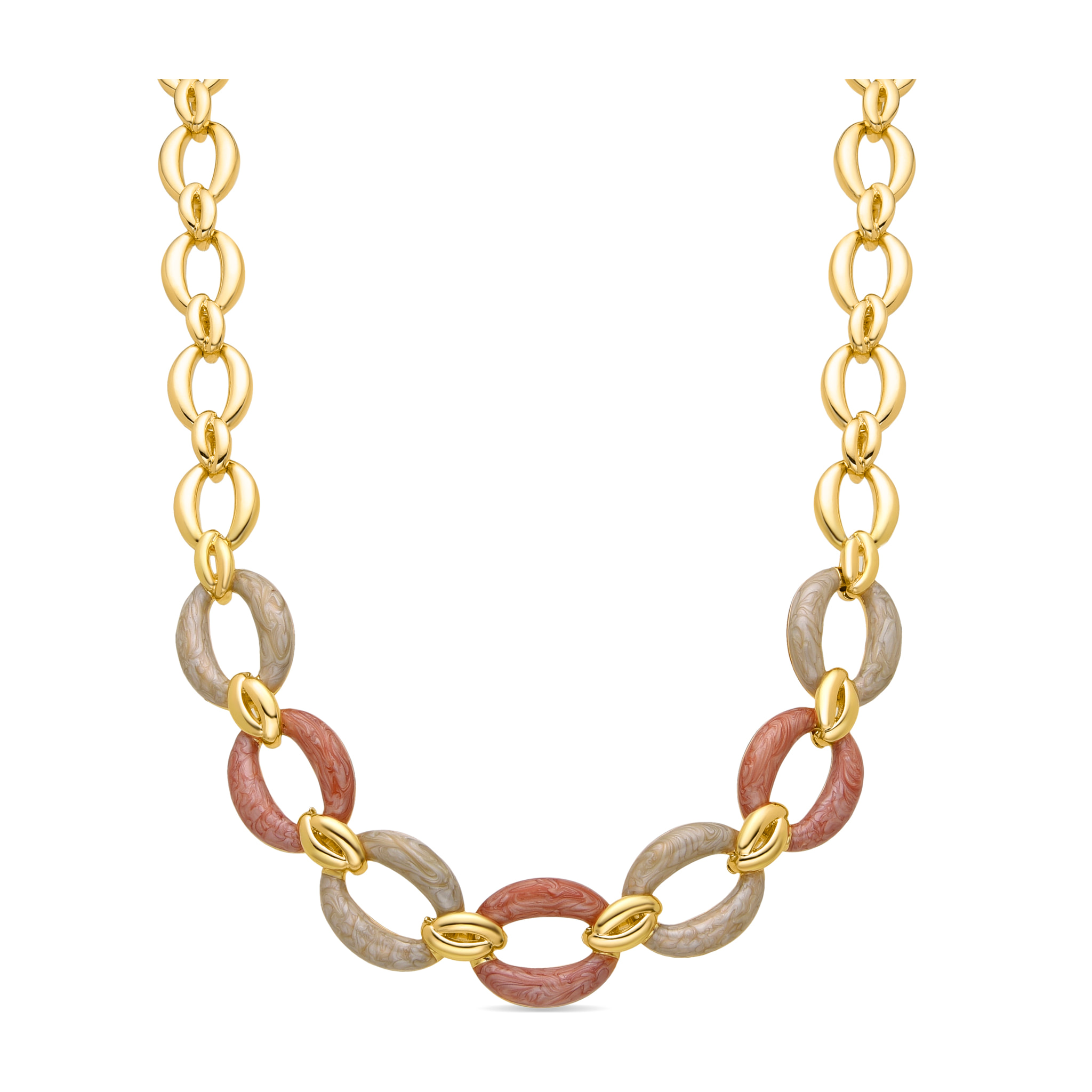 Collar acabado en oro amarillo de 18k