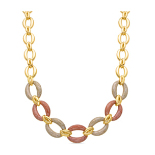 Collar acabado en oro amarillo de 18k