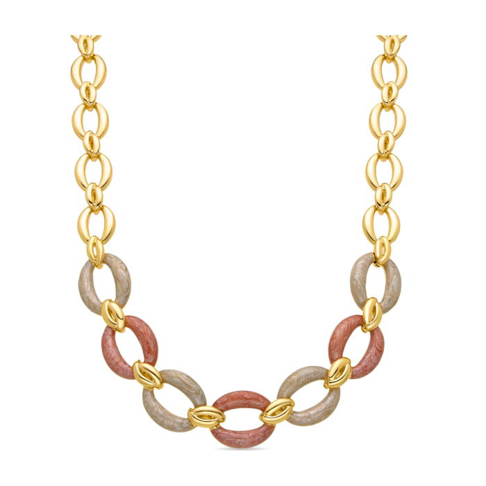 Collar acabado en oro amarillo de 18k