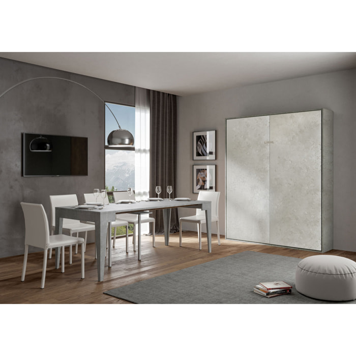 Letto a scomparsa 160 verticale Kentaro Cashmere