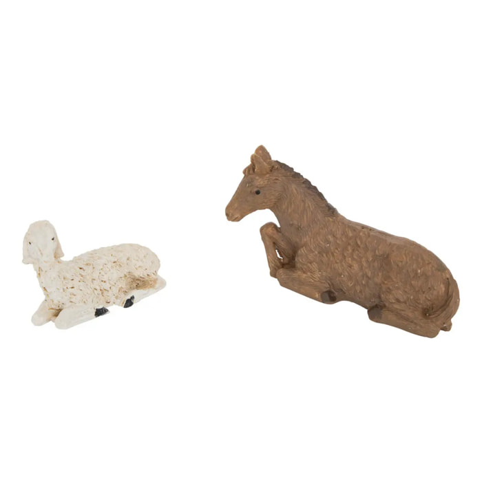 Santon pour crèche de Noël H.20cm résine assorti