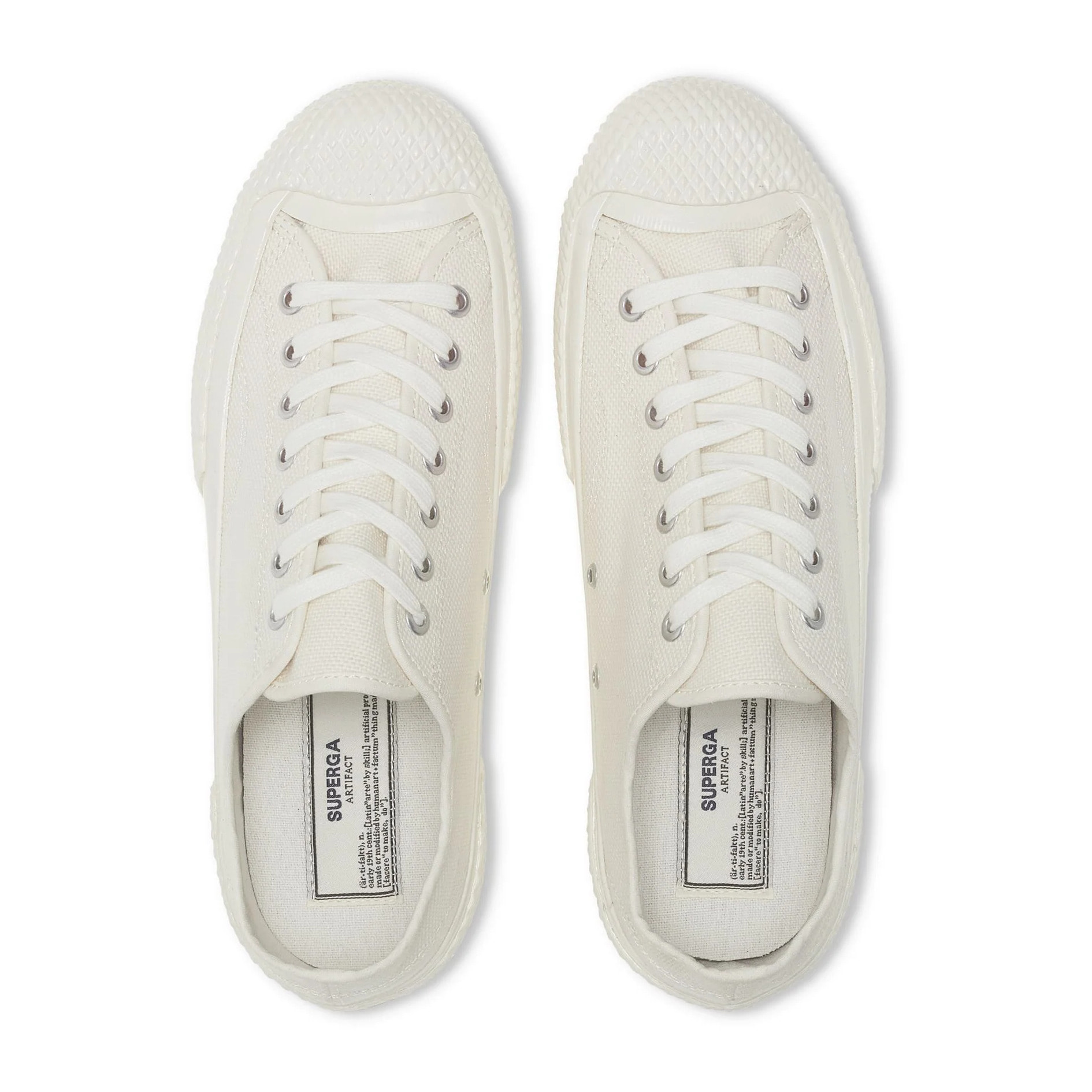 Le Superga Uomo/Donna Bianco 2434 MIL-SPEC LOW CUT COTTON CANVAS