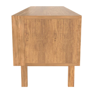 Meuble TV en bois de teck 140 cm - Bormes