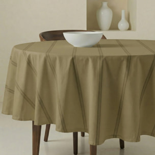 Nappe ronde anti-taches Nua Ocre
