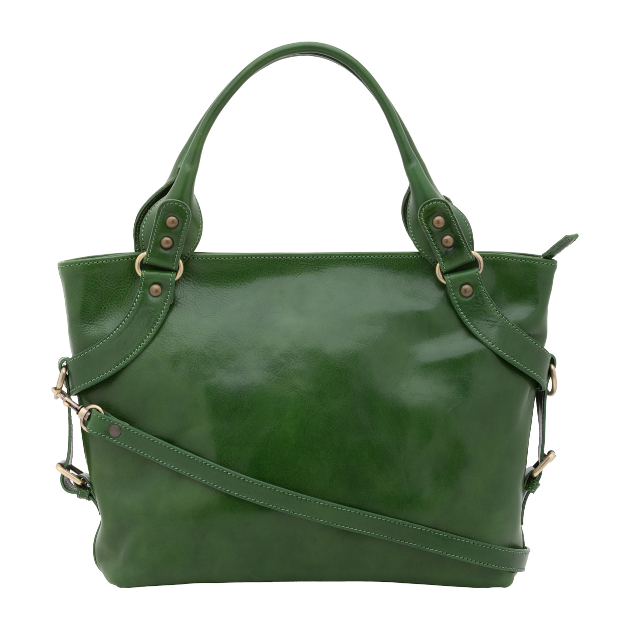 Borsa a mano  da donna In Vera pelle Made in Italy 43x28x12 cm