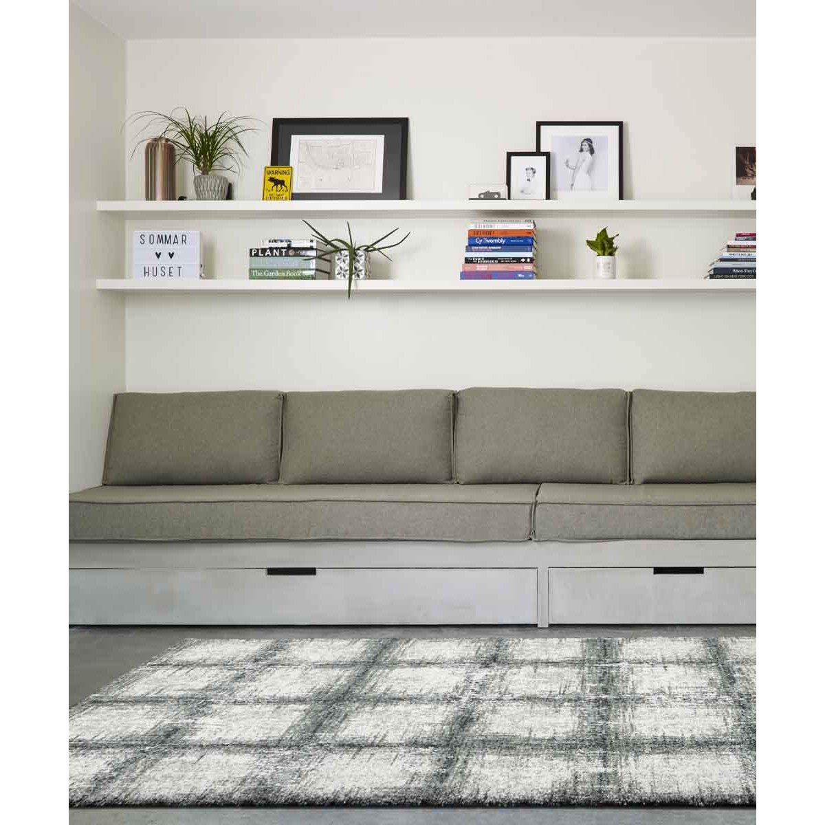 Tappeto Living Salotto Grigio Chiaro