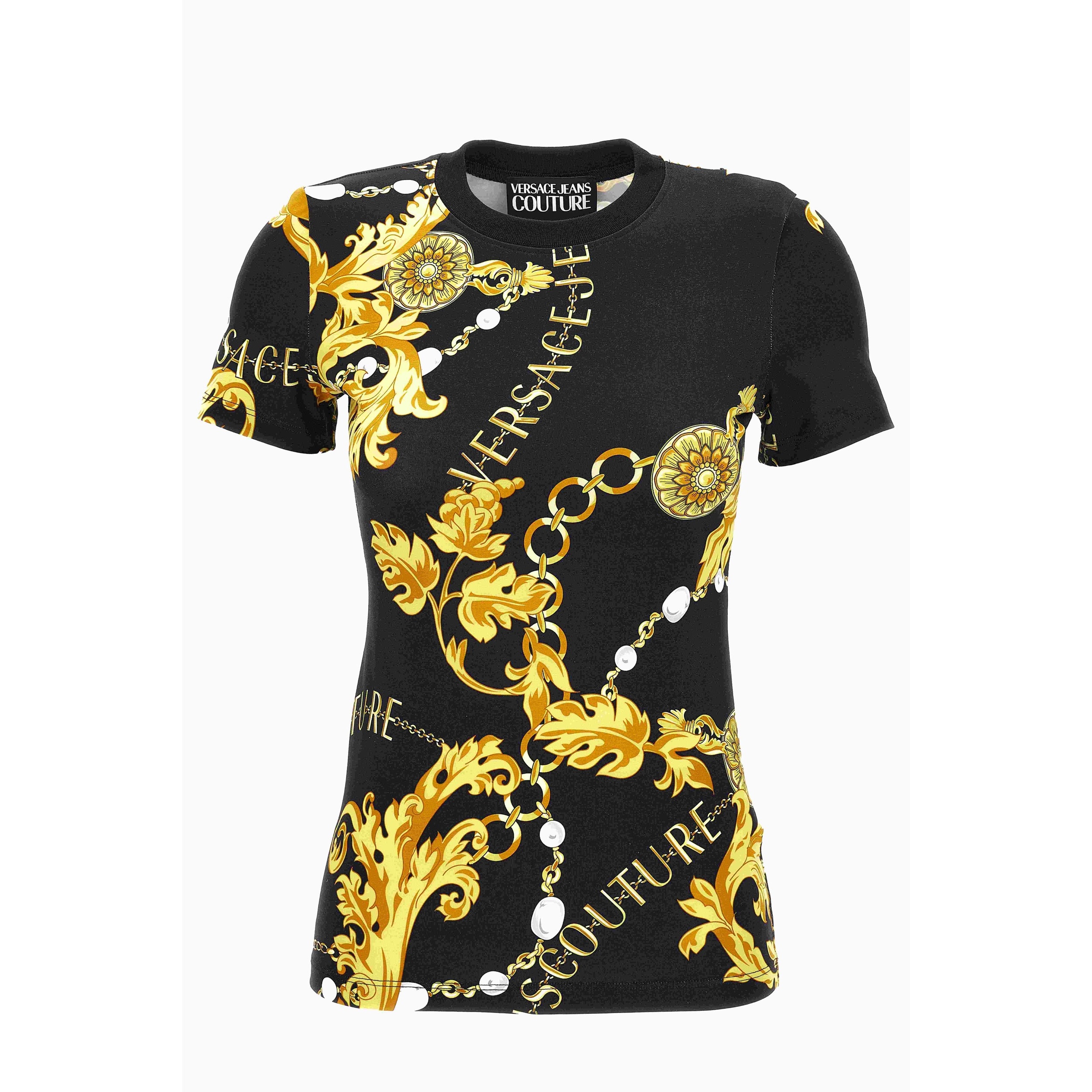 Versace Jeans Couture Maglietta T-shirt con stampa Logo Couture Jeans Couture Versace