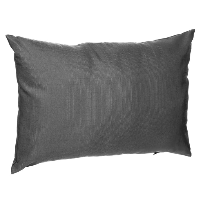 Coussin déco d'extérieur "Korai" ardoise 30x50cm en polyester