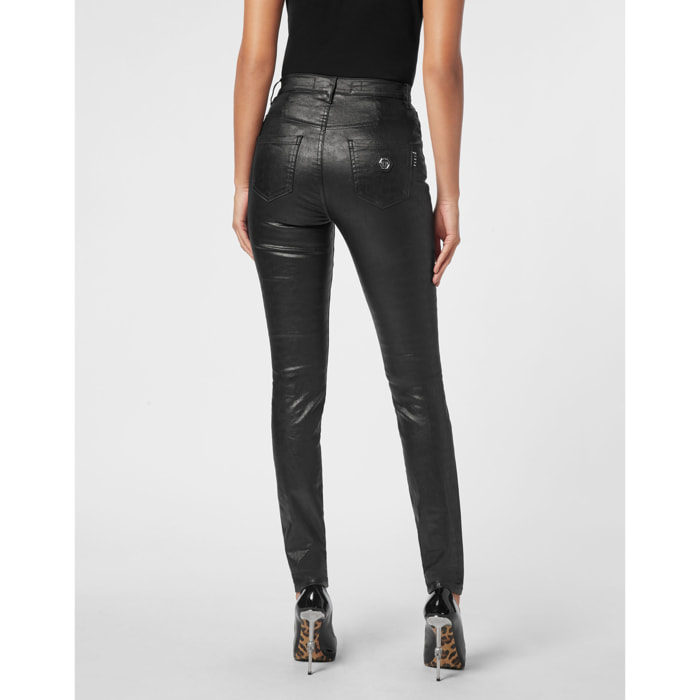 PHILIPP PLEIN Jegging de cintura alta
