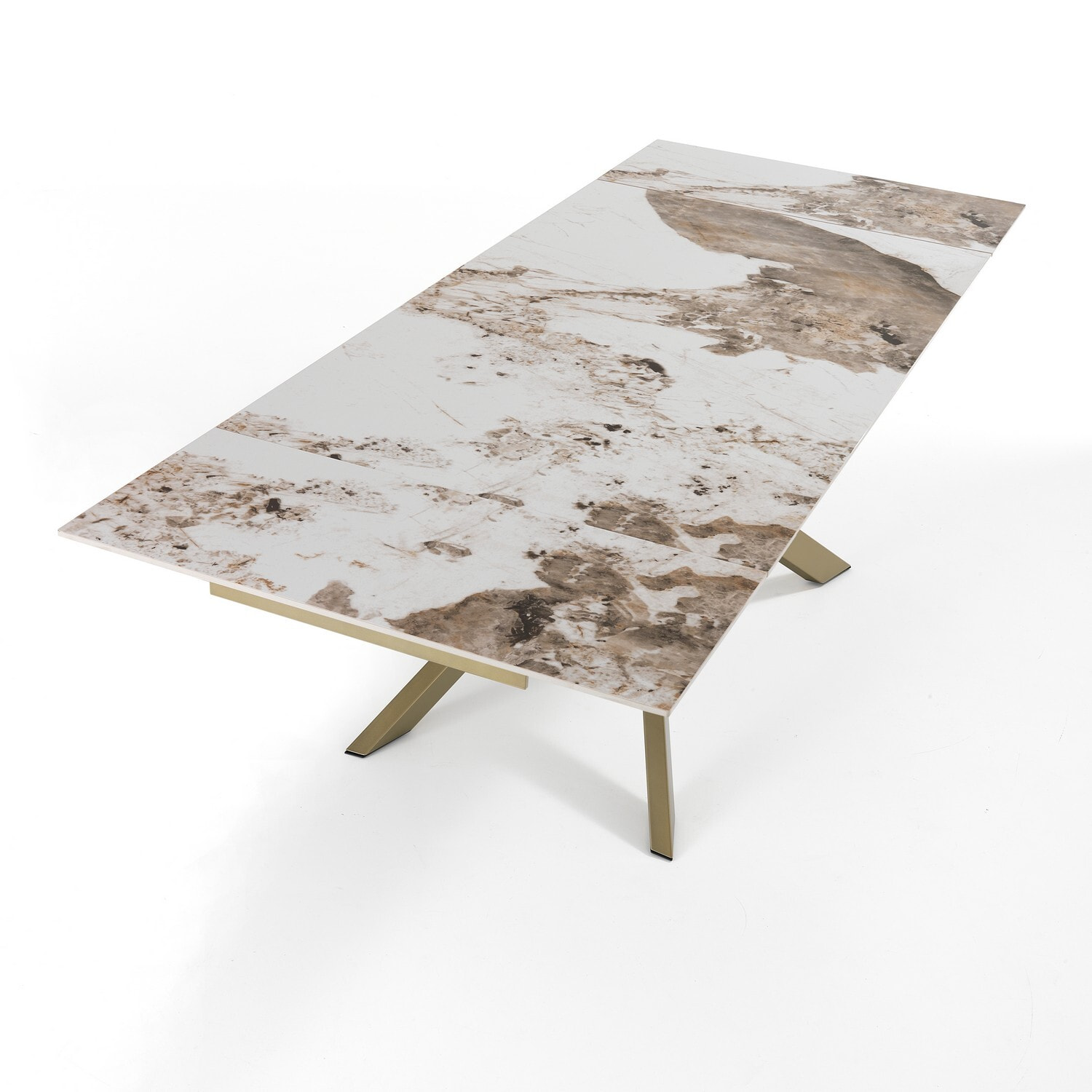 Oresteluchetta Tavolo allungabile BAKER ONICE GOLD