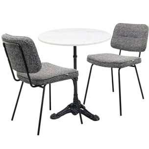 Ensemble table et 2 chaises Bistrot Orelie Kare Design