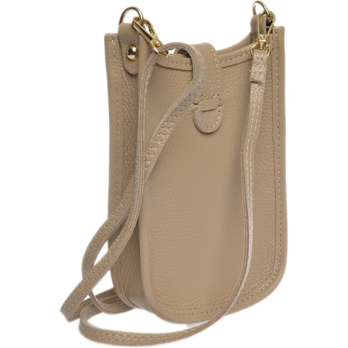 Borsa a spalla Anna Luchini Beige