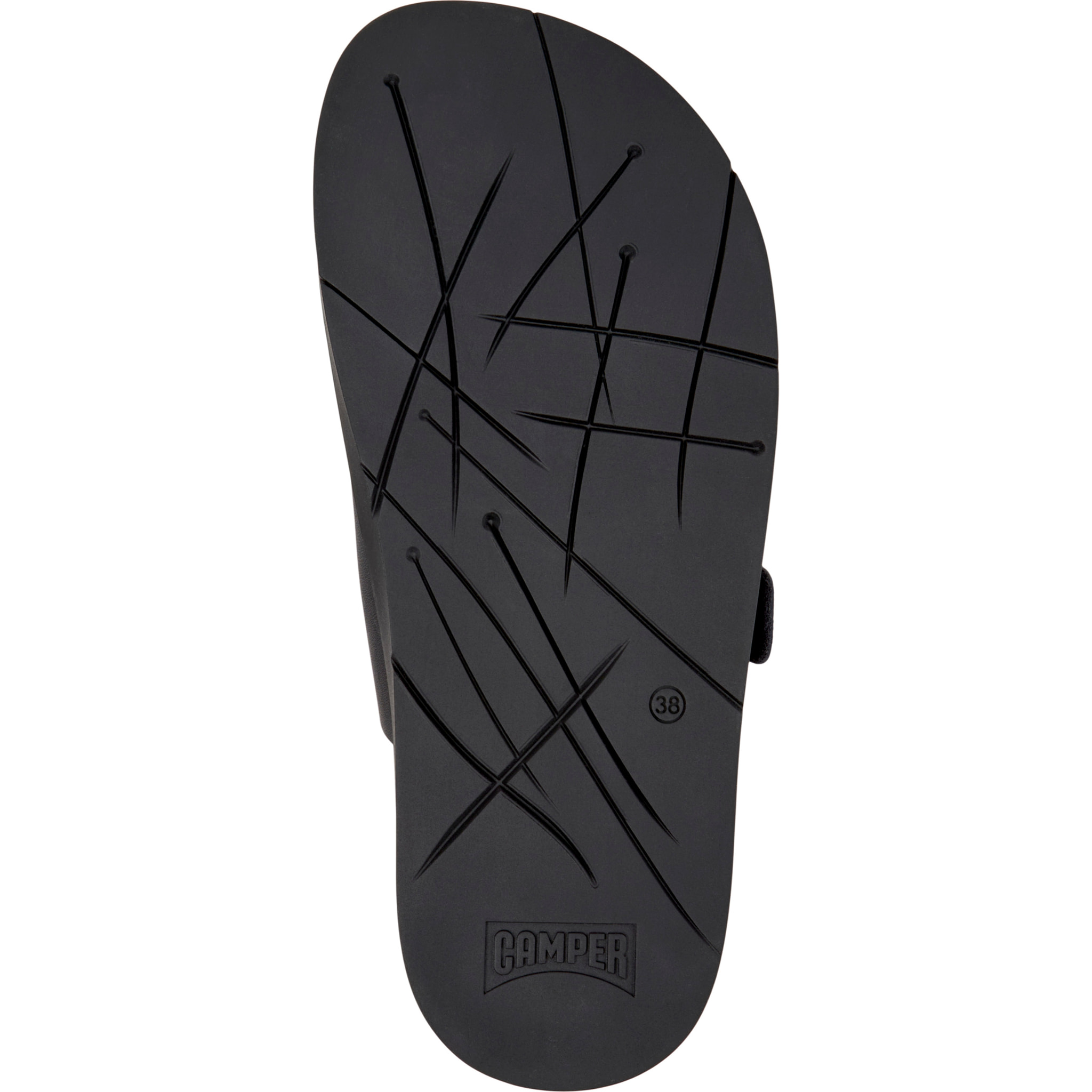 Sandalias - CAMPER Lluc Sandal - Negro - Cuero liso