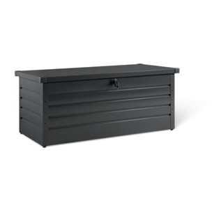 Coffre de jardin métal 600L - Gris anthracite