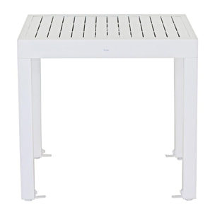 Tavolo estensibile da giardino in alluminio 82-163 cm Lipari bianco