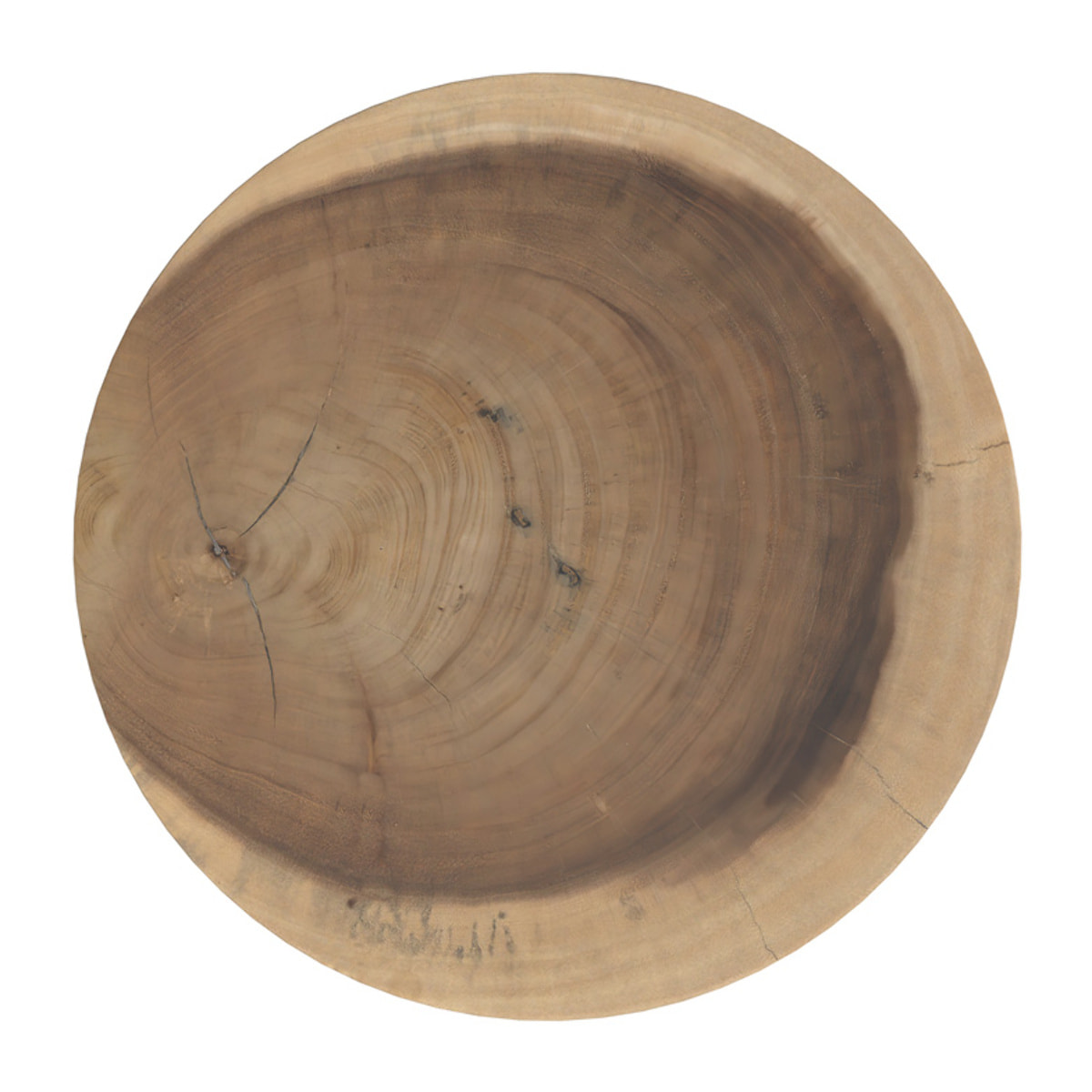 Tabouret rond en bois de suar D30 cm - Lewa