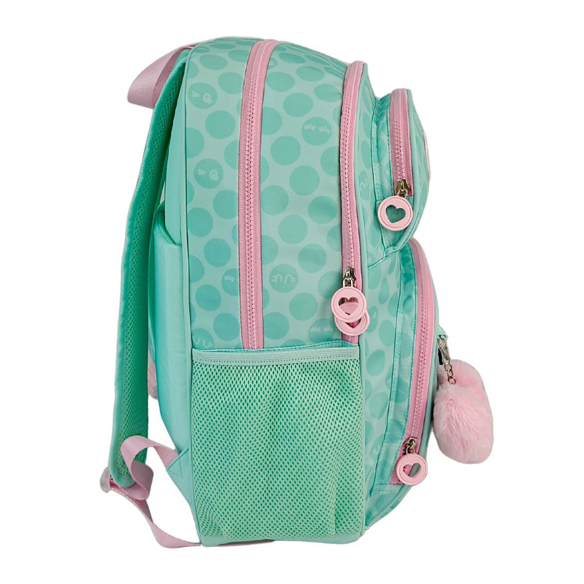 Zaino Primaria Blin Blin Kiss Me con doppio scomparto adattabile al carrello.