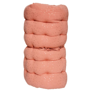 Matelas de sol enfant "Berlingot" rose terracotta 60x120cm