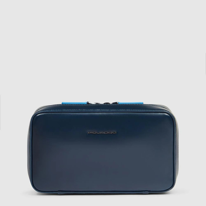 Piquadro Astuccio portacavi in pelle con tasca per mouse