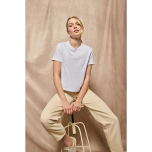 Camiseta Tori blanca con logo Minimal Combo Polo Club