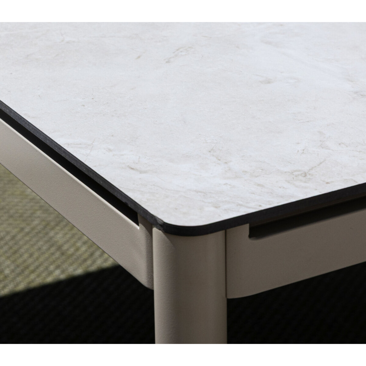 Ensemble table et chaises de jardin  - blanc - BISCAROSSE