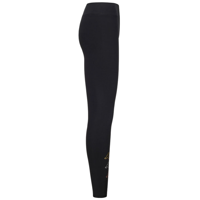 Kappa - Pantaloni Donna Nero - Logo Kikiko