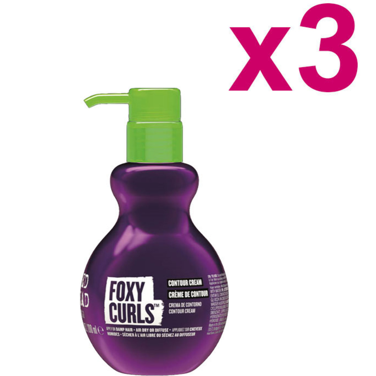 TIGI Kit Bed Head Foxy Curls Contour Cream 200ml 3 Unidad