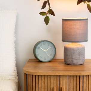 Lampe "Salta" grise - céramique H26.5 cm