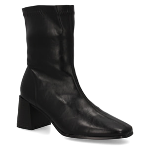 Botin mujer con tacon y estampado liso