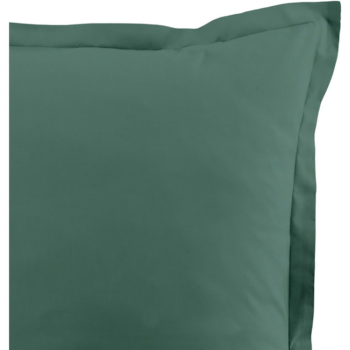 Lot De 2 Taies D'oreiller 100% Coton 57fils Bleu Canard