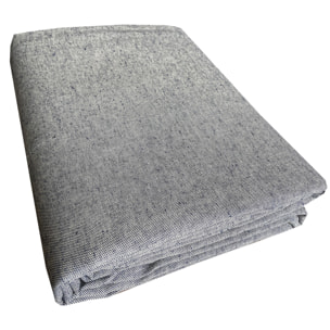 Copriletto copritutto tinto in filo tinta unita antracite