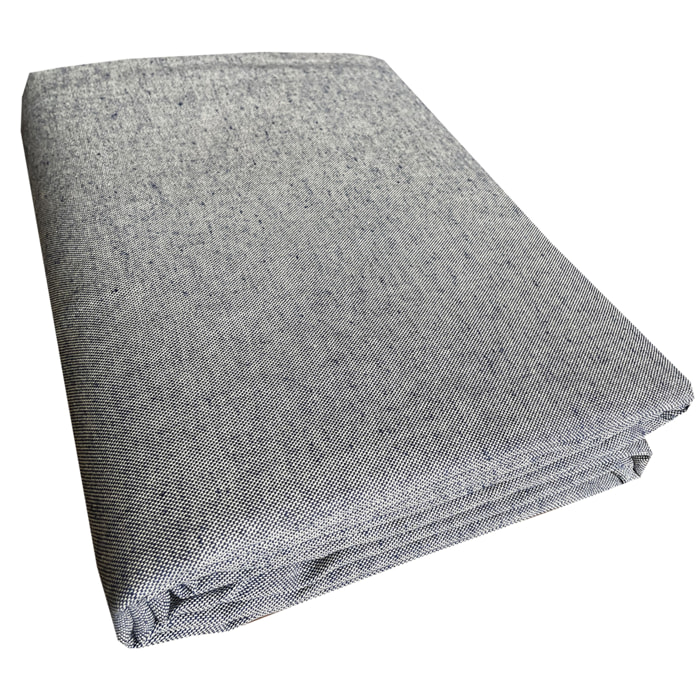 Copriletto copritutto tinto in filo tinta unita antracite