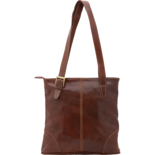 Borsa a spalla da donna - Modello False - 100% pelle - 33.0 x 35.0 x 8.0 cm