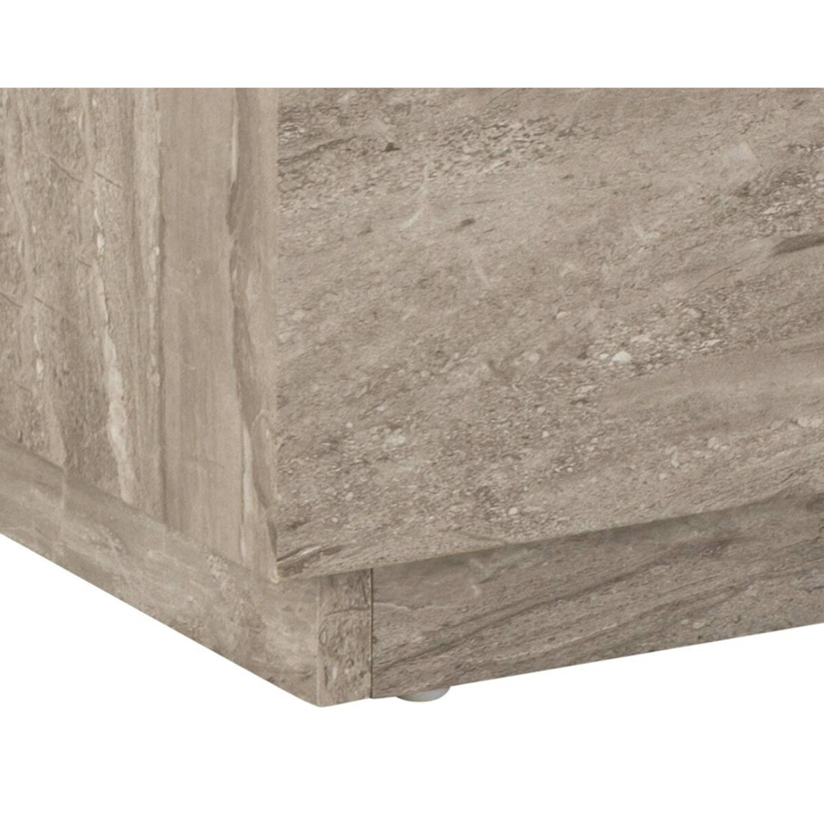 Pueblo - lot de 2 tables basses - effet marbre gris - 100 et 44 cm - Gris