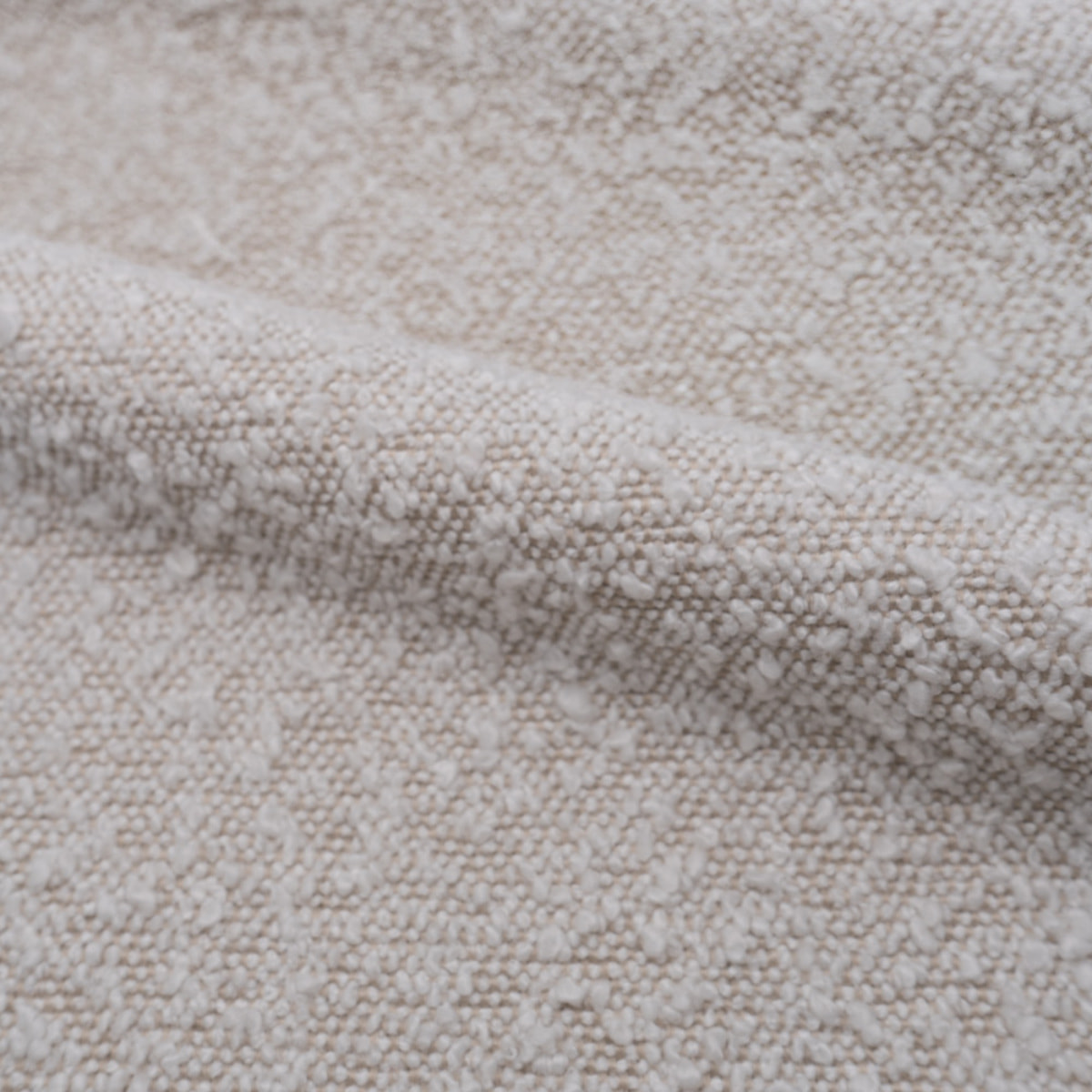 Fauteuil en tissu bouclé blanc - Naya