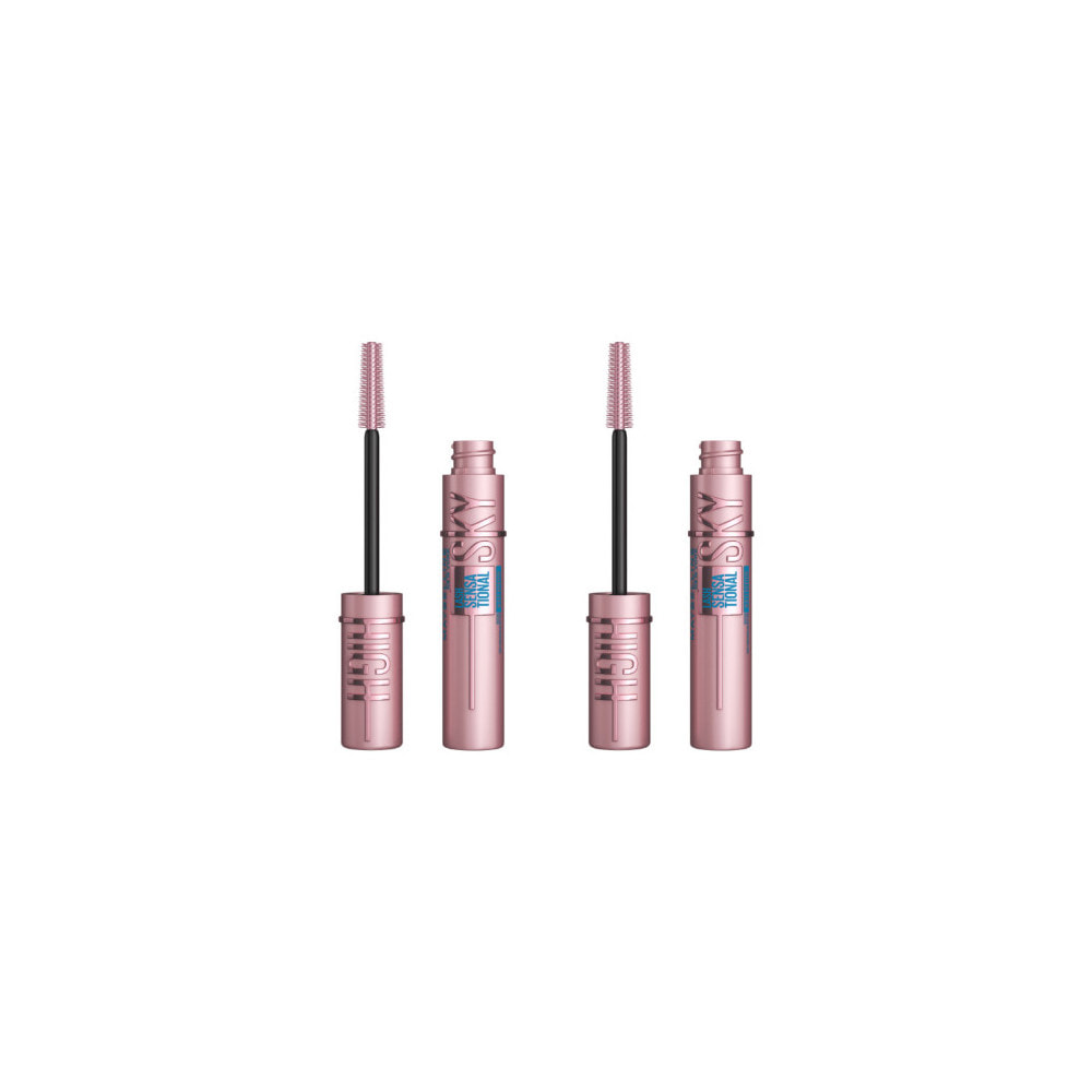 Maybelline New York Cils Sensational Sky High Mascara Waterproof Lot de 2