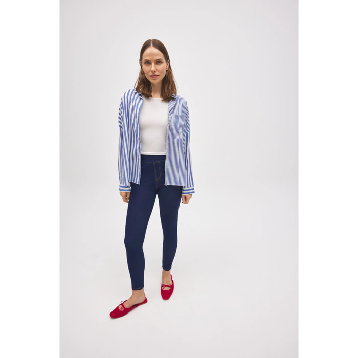 Jeans skinny elasticizzati blu navy