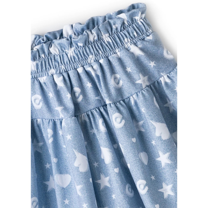 Gonna con stelle e cuori