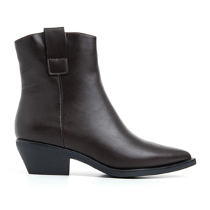 Texano basso liscio - MARRONE