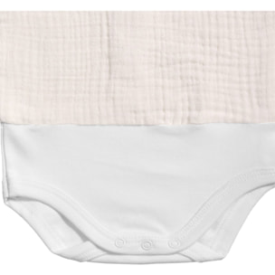 Body bebé sin mangas cuello bambula