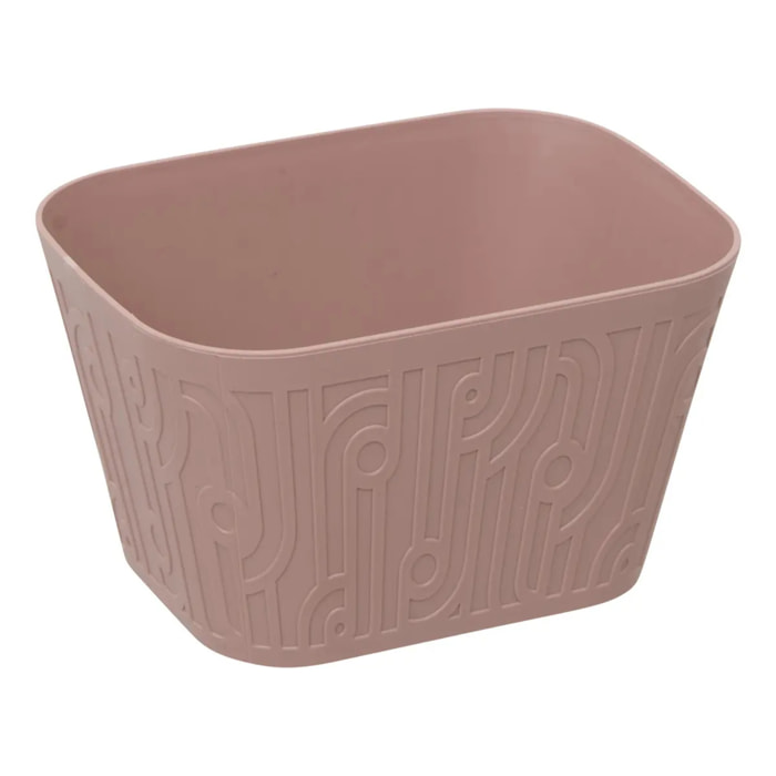 Panier rangement Arche 1,8L rose clair