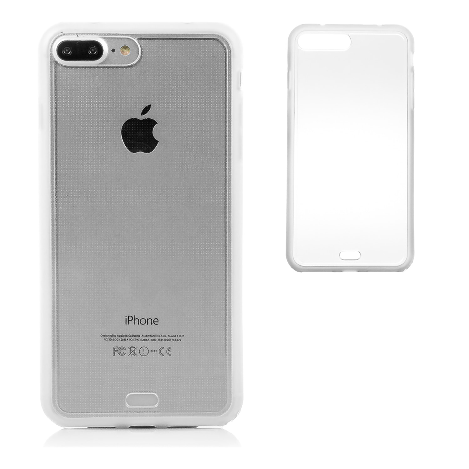 DAM CUSTODIA IN TPU TRASPARENTE PER IP 7 PLUS / IP8 PLUS 815 Cm. Colore trasparente